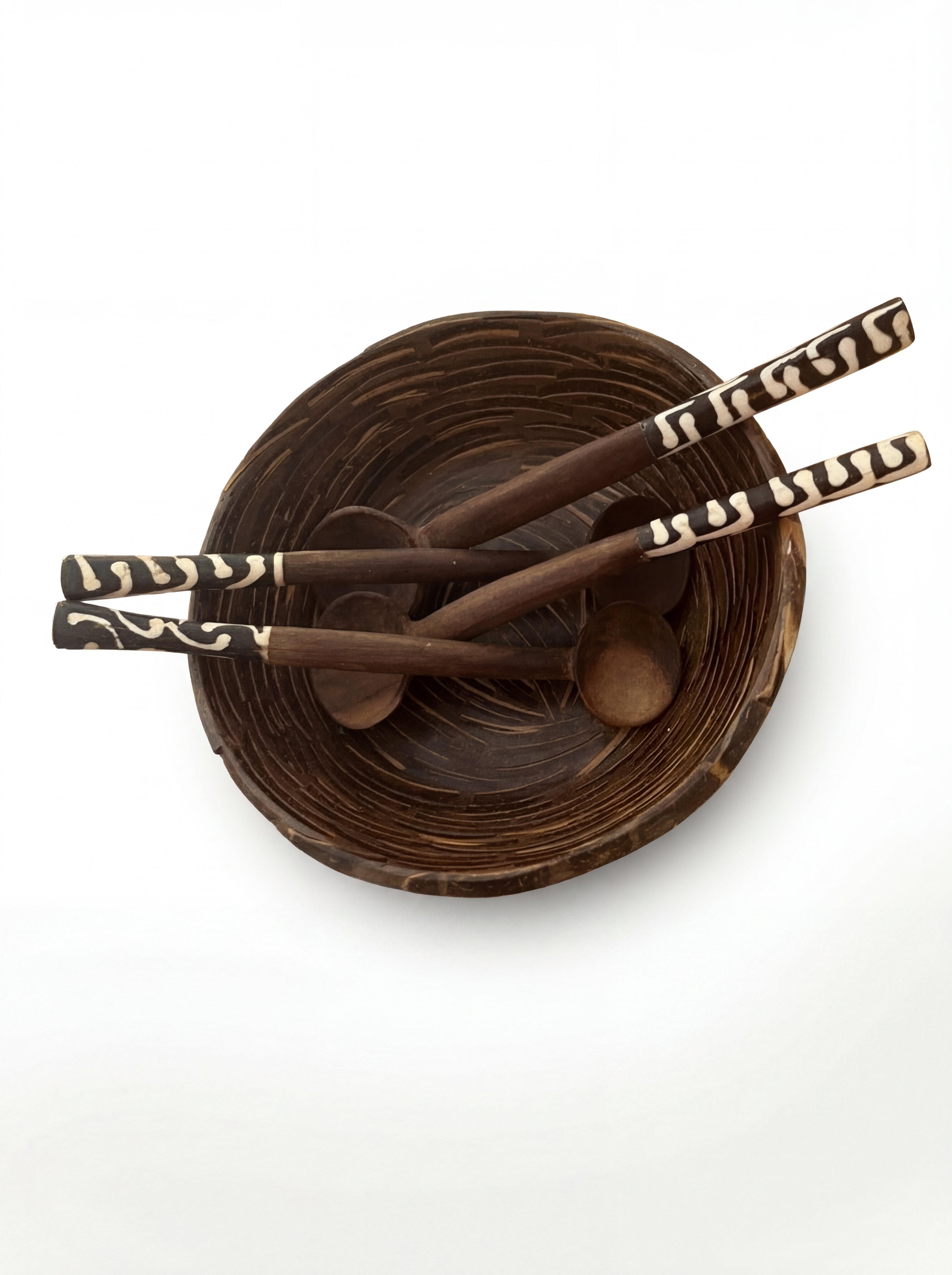 Coconut Bowl Set – Houten Kom met Lepels